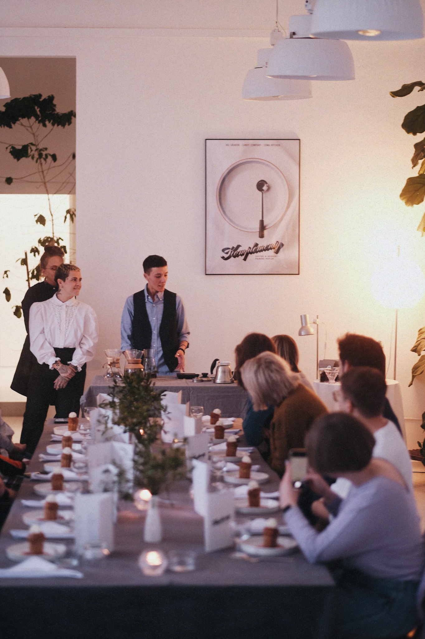 Food and drink at one of our pop-ups